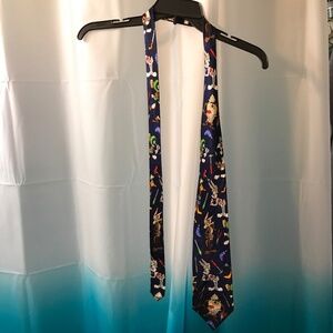 Vintage Looney Tunes mania  "Handy man" 100% Silk Tie